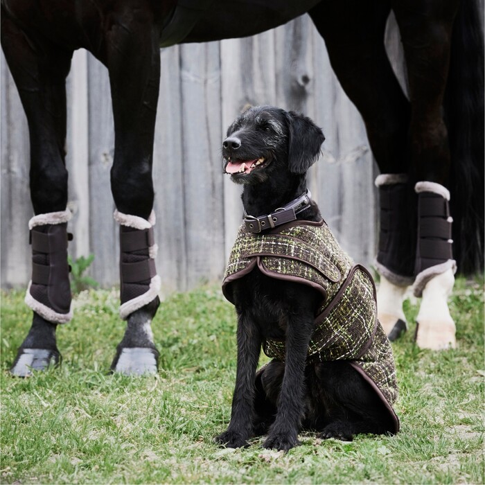 2024 Eskadron Mesh Faux Fur Tendon Boots 555040 663 - Teak